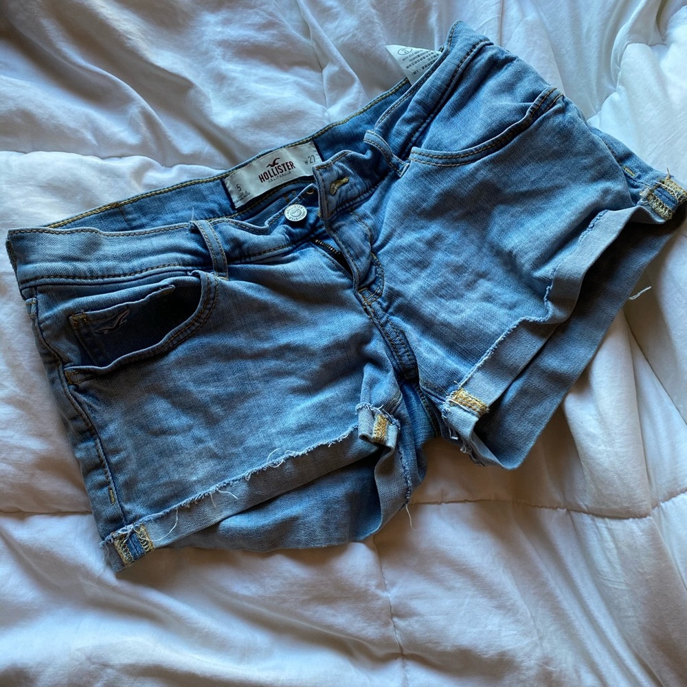 Light Blue Denim Shorts